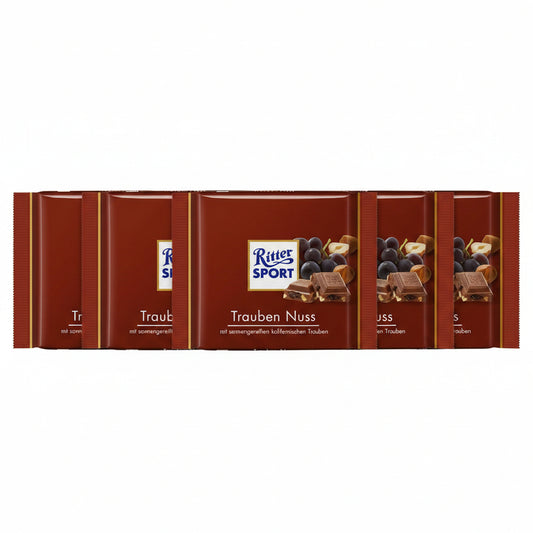 Ritter Sport Trauben Nuss 5 x 100g