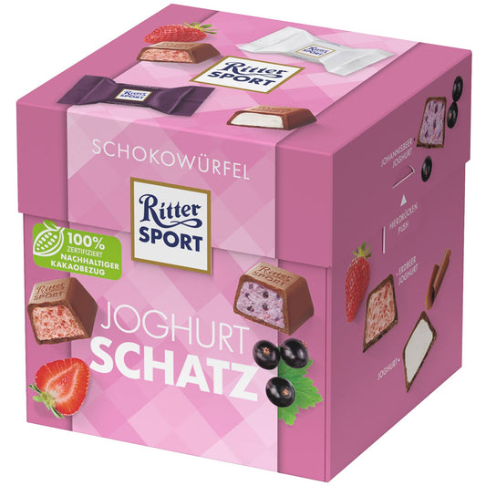 Ritter Sport Schokowürfel Joghurtschatz 22er MHD:02.02.2026