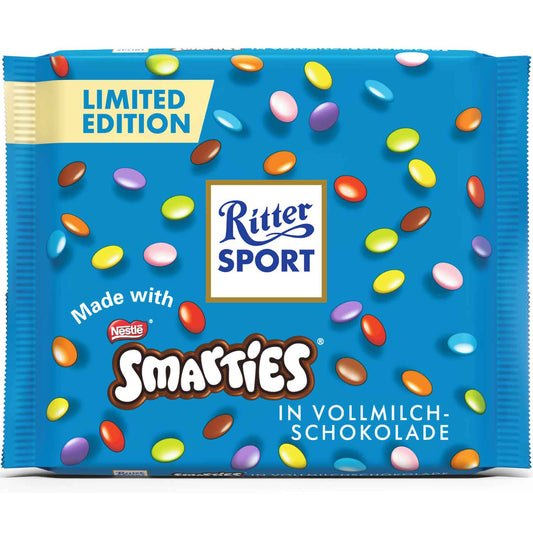 Ritter Sport Smarties Vollmilch Schokolade 100g MHD: 11.08.25