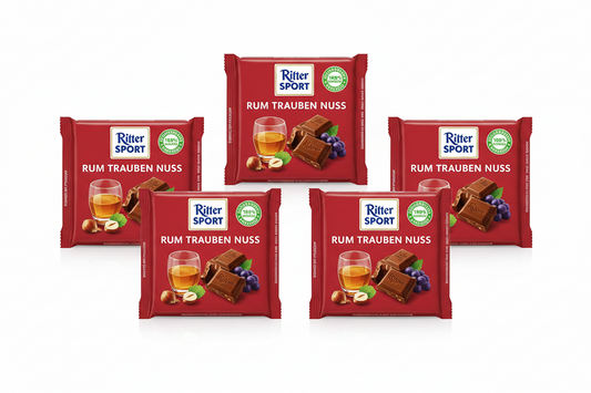 Ritter Sport Rum Trauben Nuss 5 x 100g