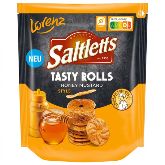 Saltletts Tasty Rolls Honey Mustard Style 130g