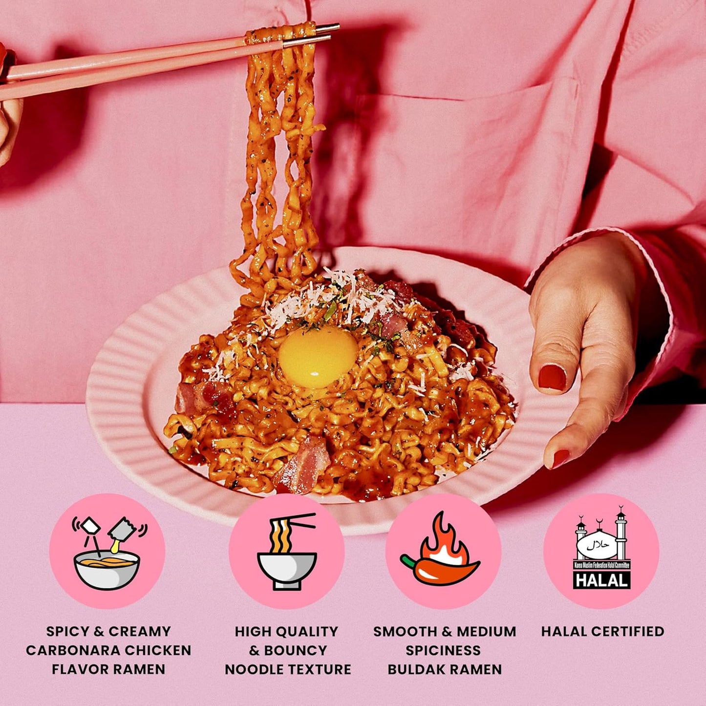 Ramen au poulet chaud SAMYANG Buldak Carbonara