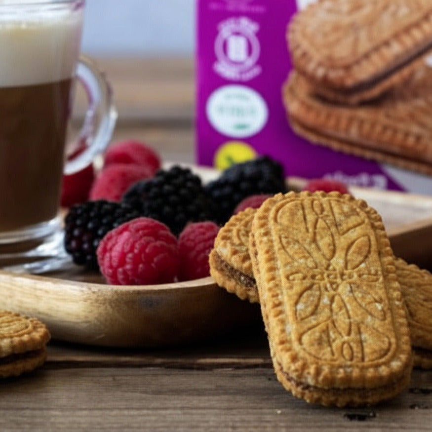 Glutenfrei + vegane Sandwich Kekse