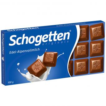 Schogetten Edel-Alpenvollmilch - 100g MHD: 30.09.2025 - Lecker24