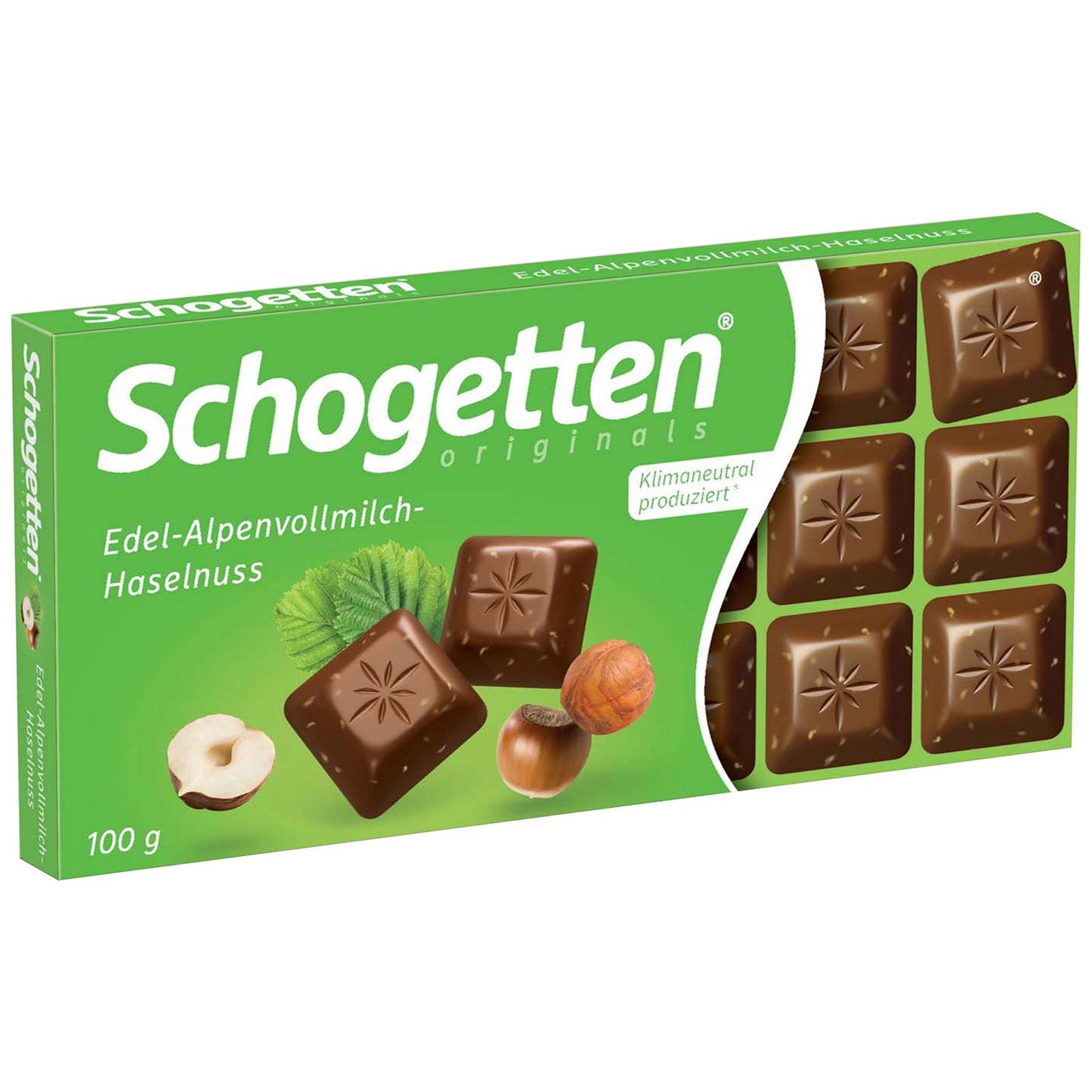 Schogetten Edel-Alpenvollmilch-Haselnuss - 100g MHD:30.04.2025 - Lecker24