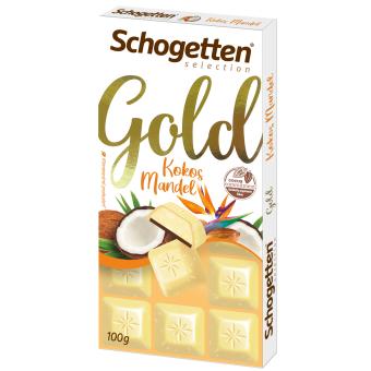 Schogetten Selection Gold Kokos Mandel 100g MHD :31.05.2024