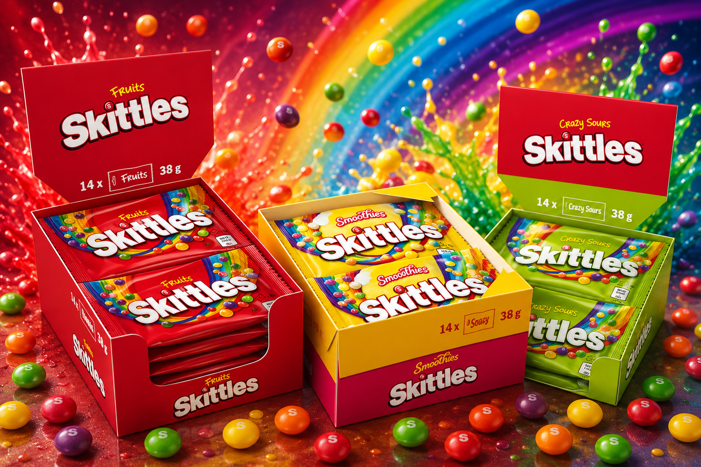 Skittles Mix 3 x (14 x 38g)