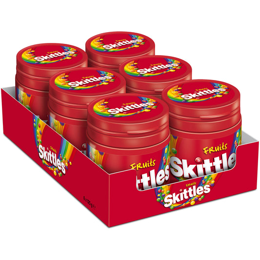 Skittles fruit 6 x 125 g THT: 16.01.2026