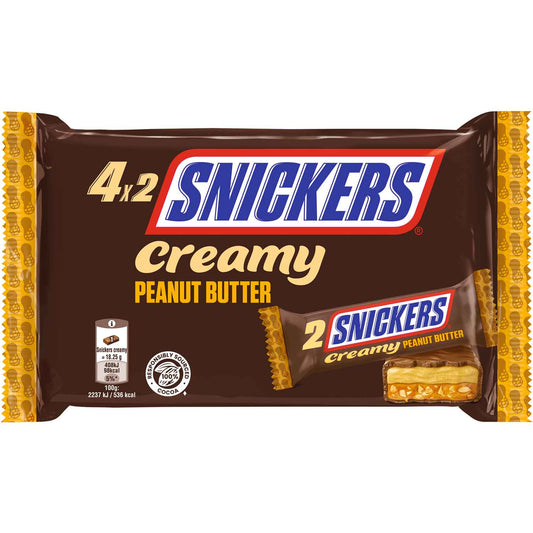 Snickers Creamy Peanut Butter - 4x2
