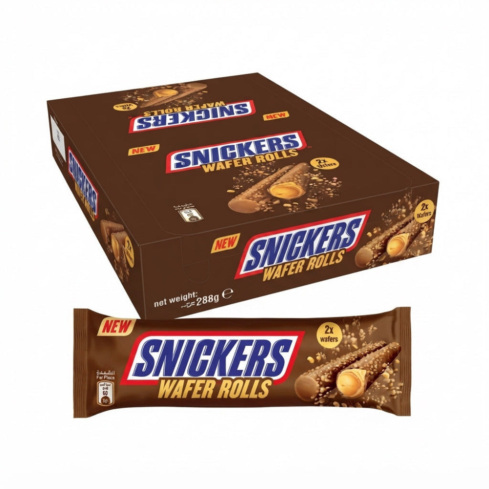 Snickers Wafer Rolls 12 x 24g