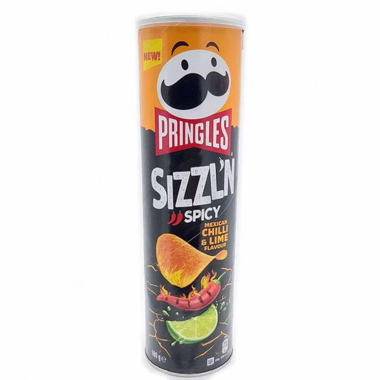 Pringles Sizzl'n Spicy Mexican Chilli & Lime 160g MHD: 19.04.2025