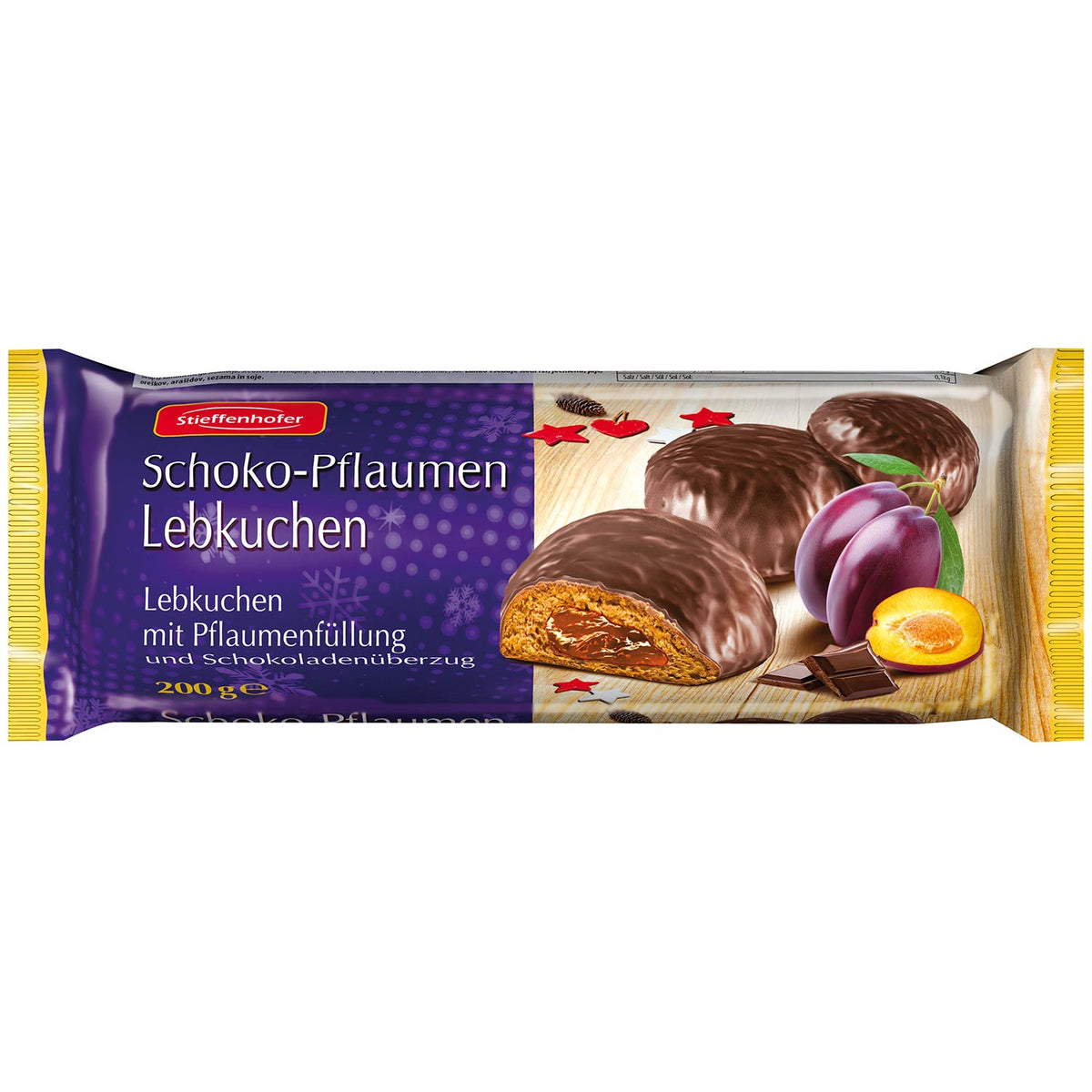 Stieffenhofer Schoko-Kirsch & Schoko-Pflaumen Lebkuchen 2 × 200 g – 400 g
