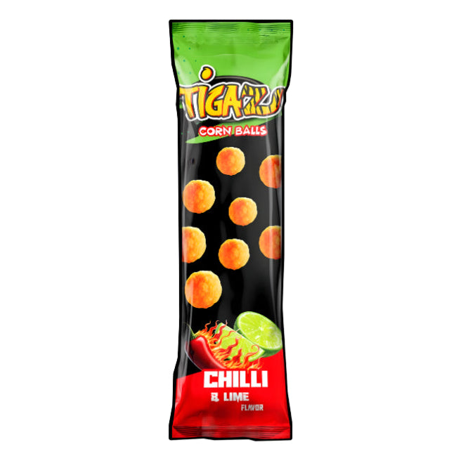 Tigaz Maïsballetjes Chili & Limoen 20g