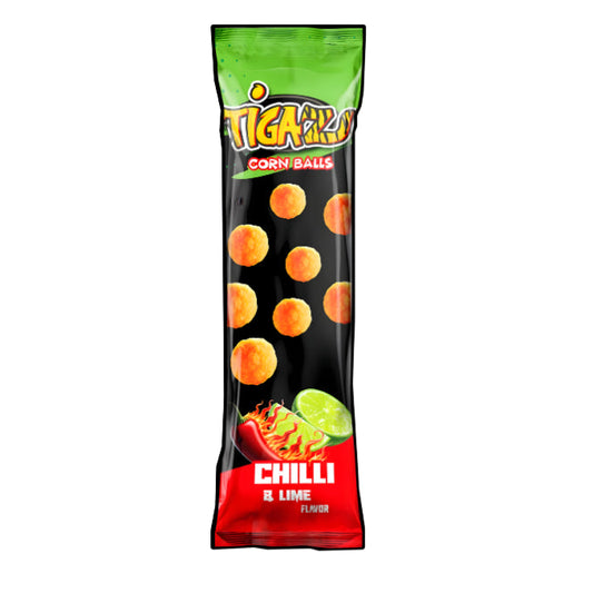 Tigaz Corn Balls Chilli & Lime 20g