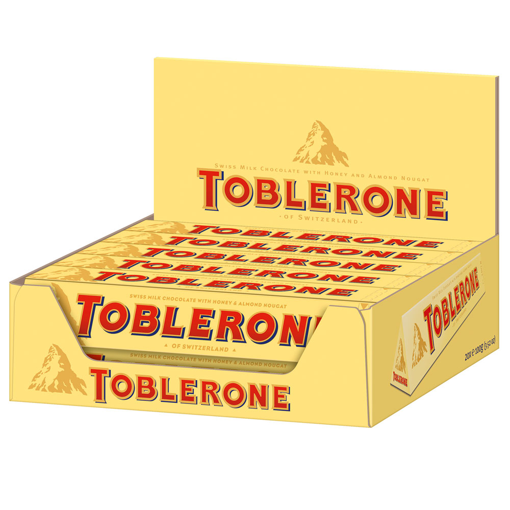 TOBLERONE  20 x 100 g MHD:30.07.2025