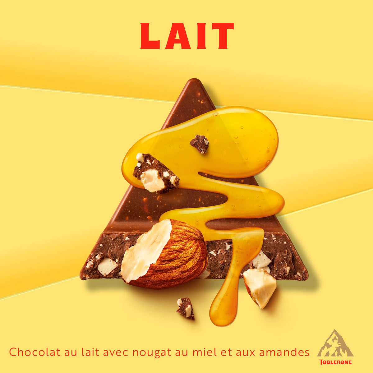 Czekolada mleczna Toblerone z nugatem miodowo-migdałowym
