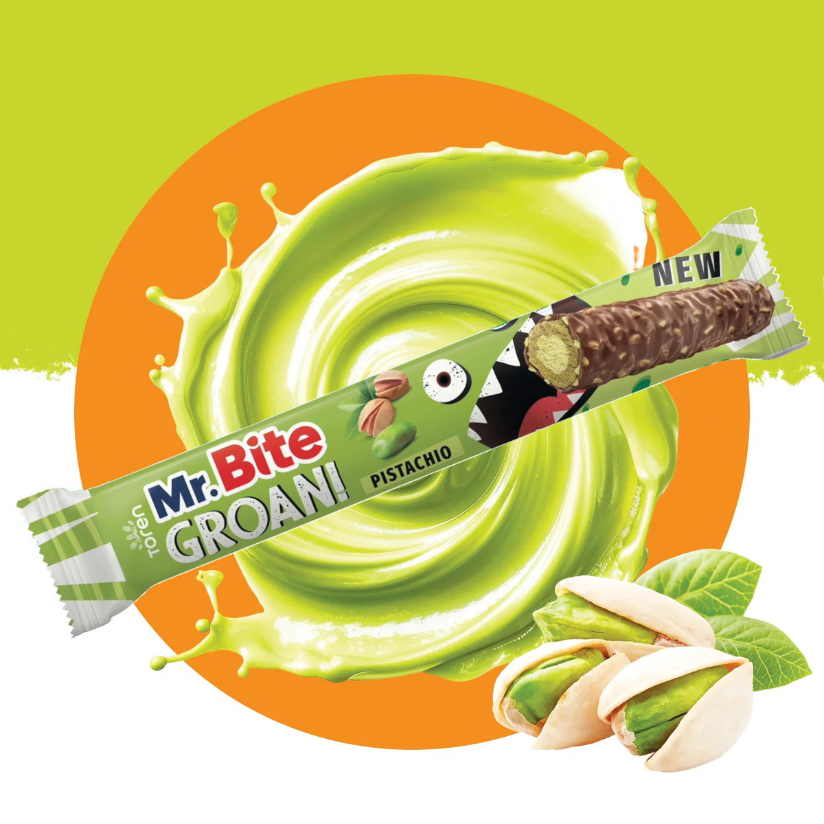 Mr. Bite Pistazien Groani Riegel 28g