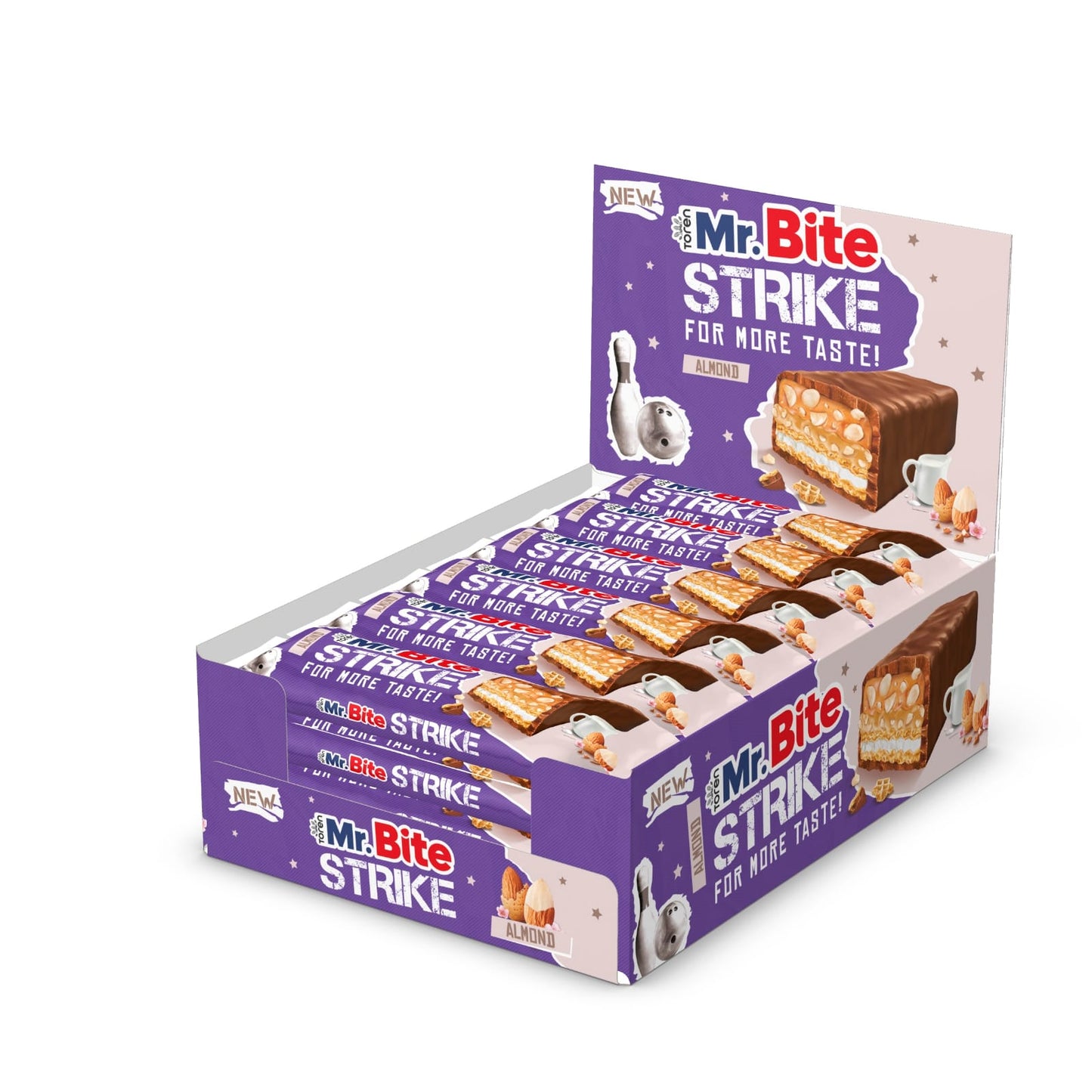 Toren Mr.Bite Strike Almond 24x40g MHD:20.02.2027