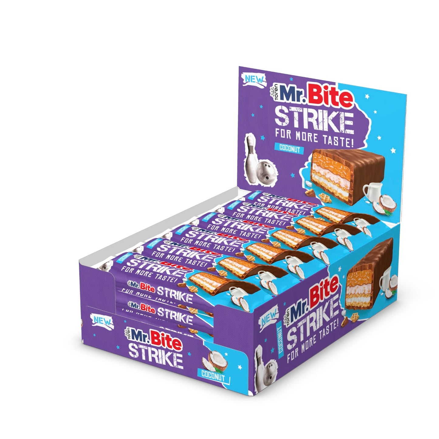 Toren Mr.Bite Strike Coconut 24x40g MHD:26.02.2027