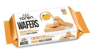 Toren Wafers Crunchy & Cream Orange 24 Stück MHD:10.11.2026