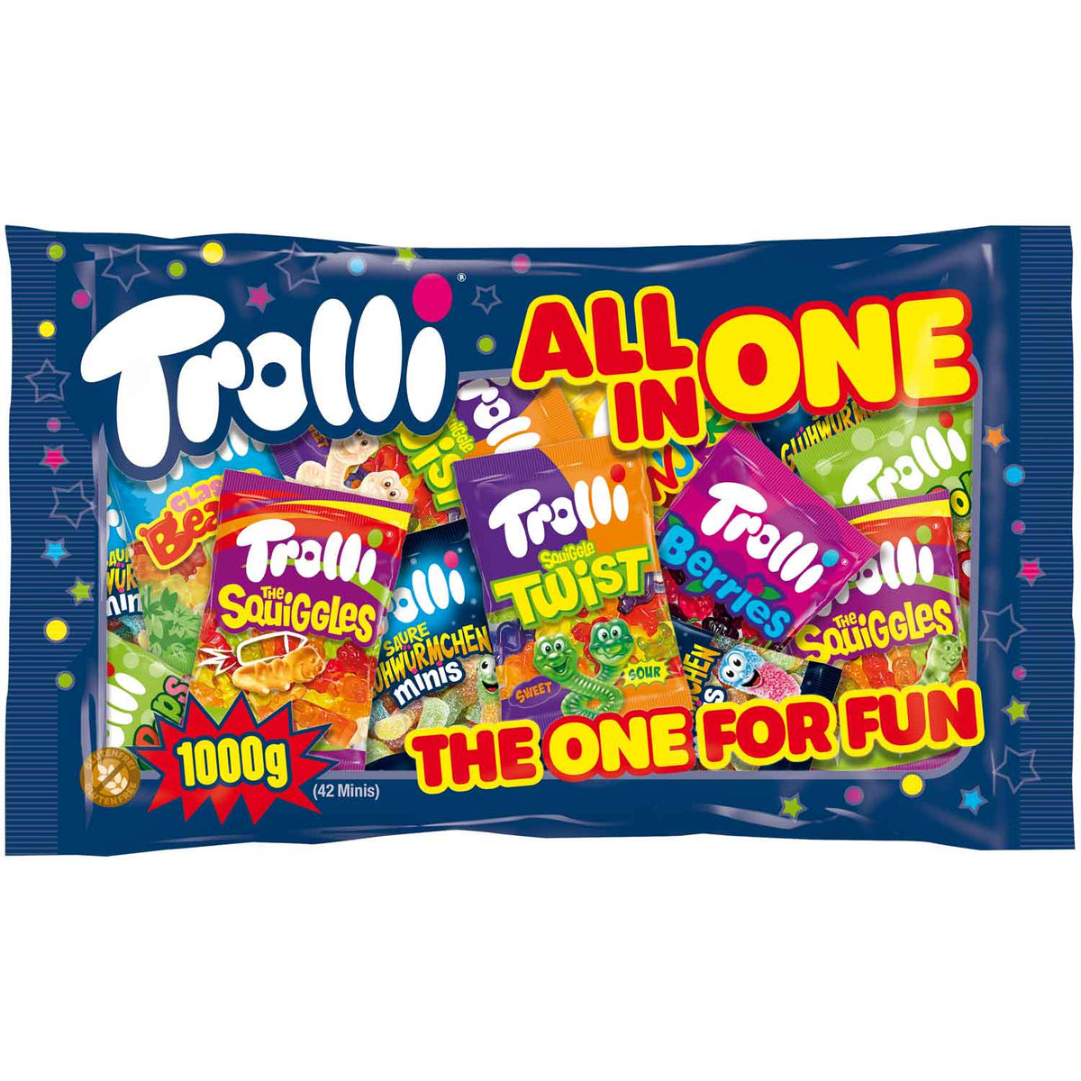 Trolli All in One Multipack Minis 42 Stk. (1000 g) | Lecker24