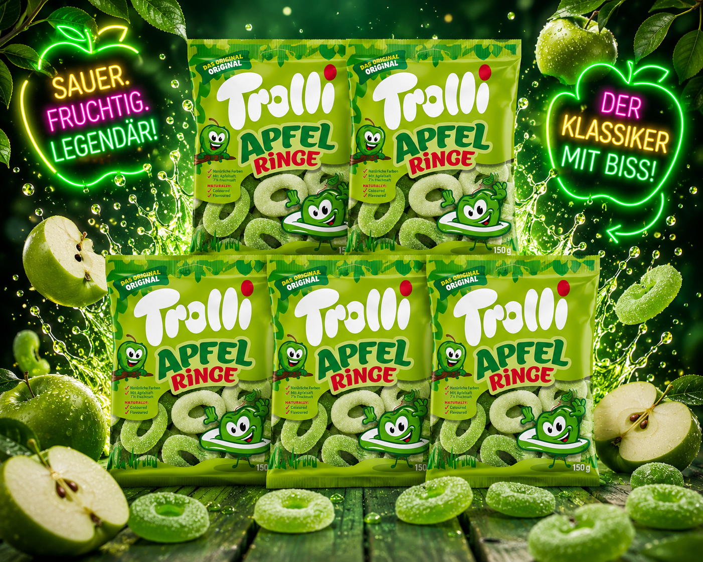5x Trolli Apfelringe
