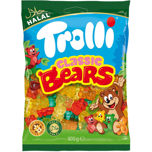Trolli Classic Bears Halal 100g MHD: 29.12.2025