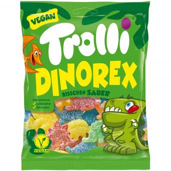 Trolli Dino Rex Sauer & Vegan - 150g MHD: 05.07.25