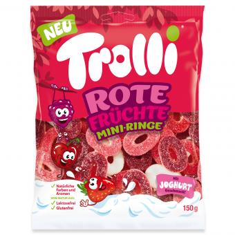 Trolli Rote Früchte Mini-Ringe 150g MHD: 03.06.2025
