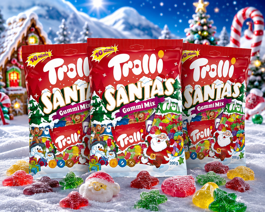 Trolli Santas Gummi Mix Minis 3 x 10er 200g
