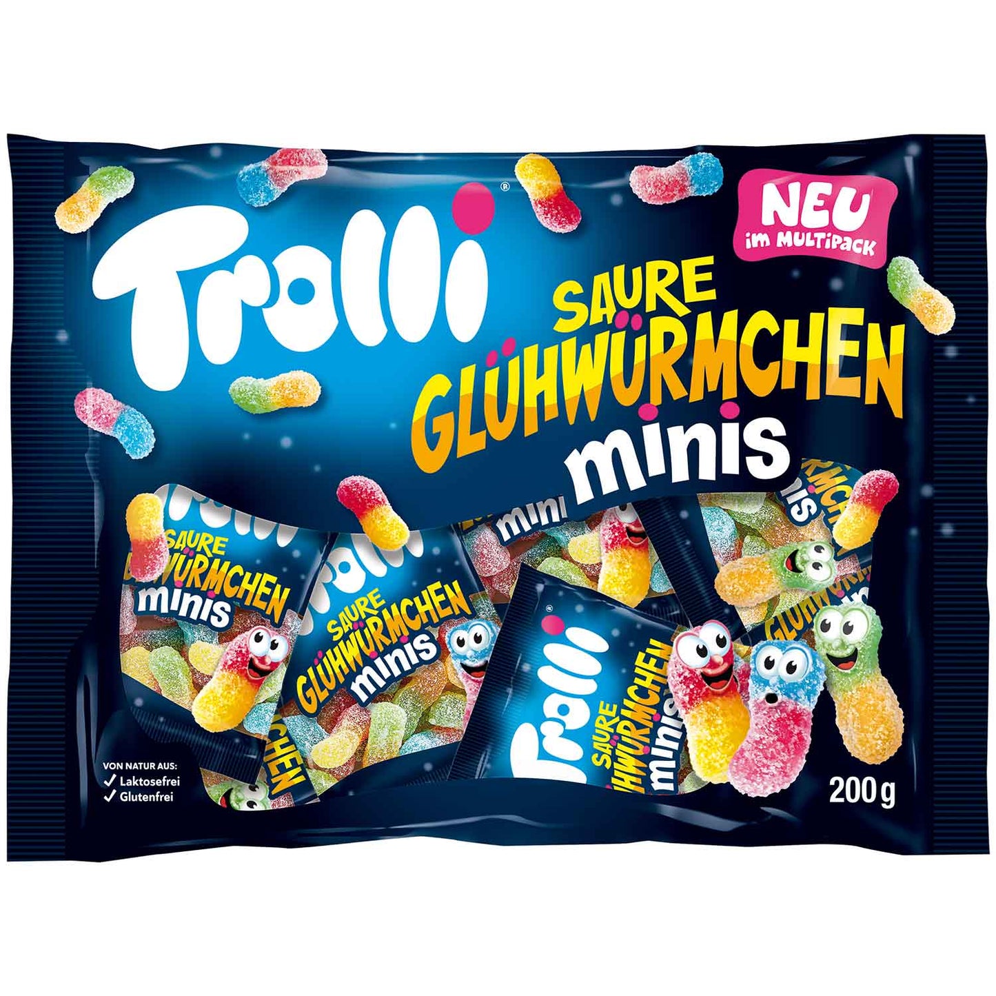 Trolli Saure Glühwürmchen Multipack Minis 10x20g