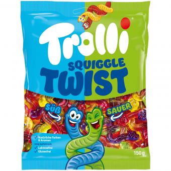 Trolli Squiggle Twist Süß & Sauer - 150g MHD: 22.08.2025