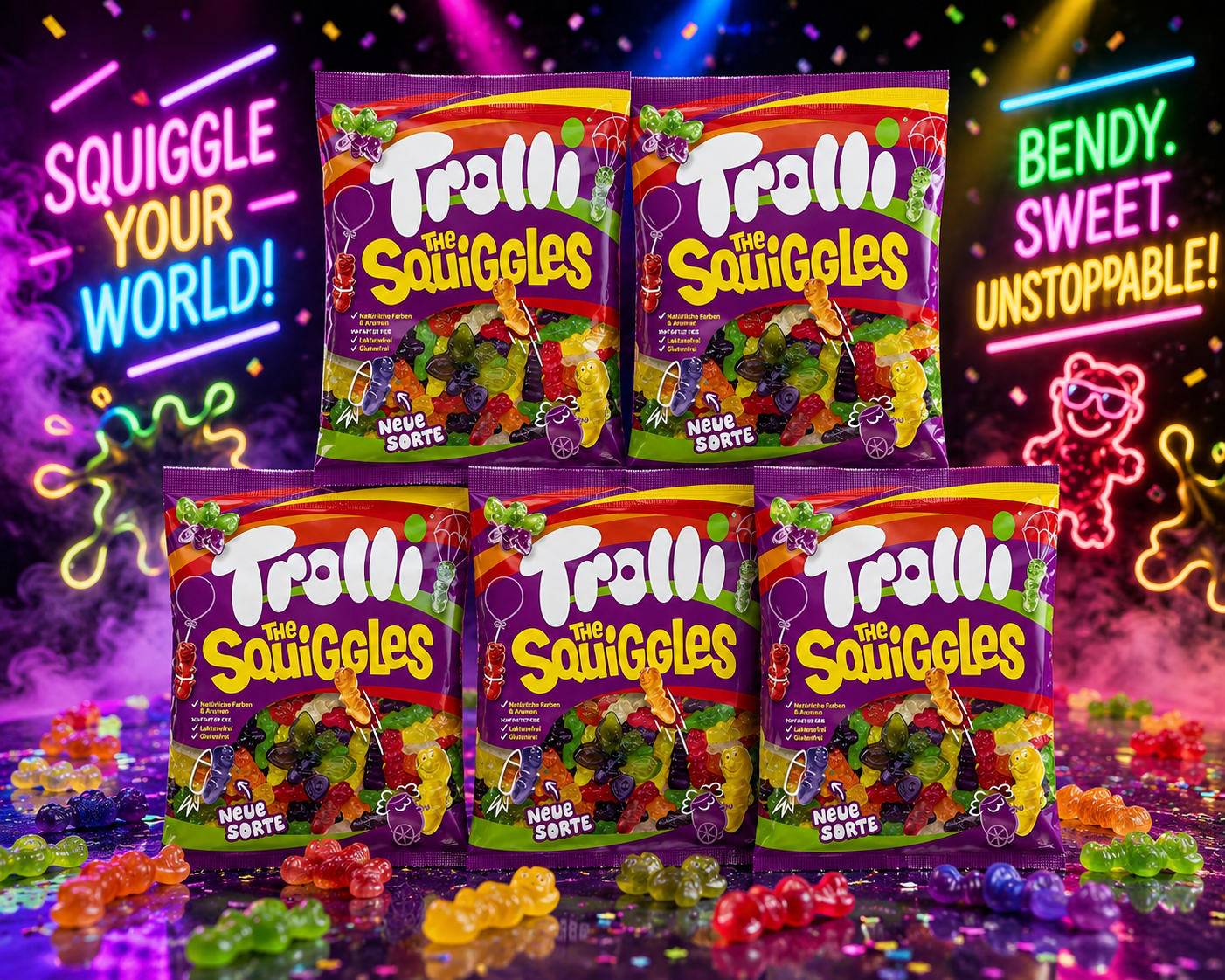 Trolli The Squiggles 5 x 150g