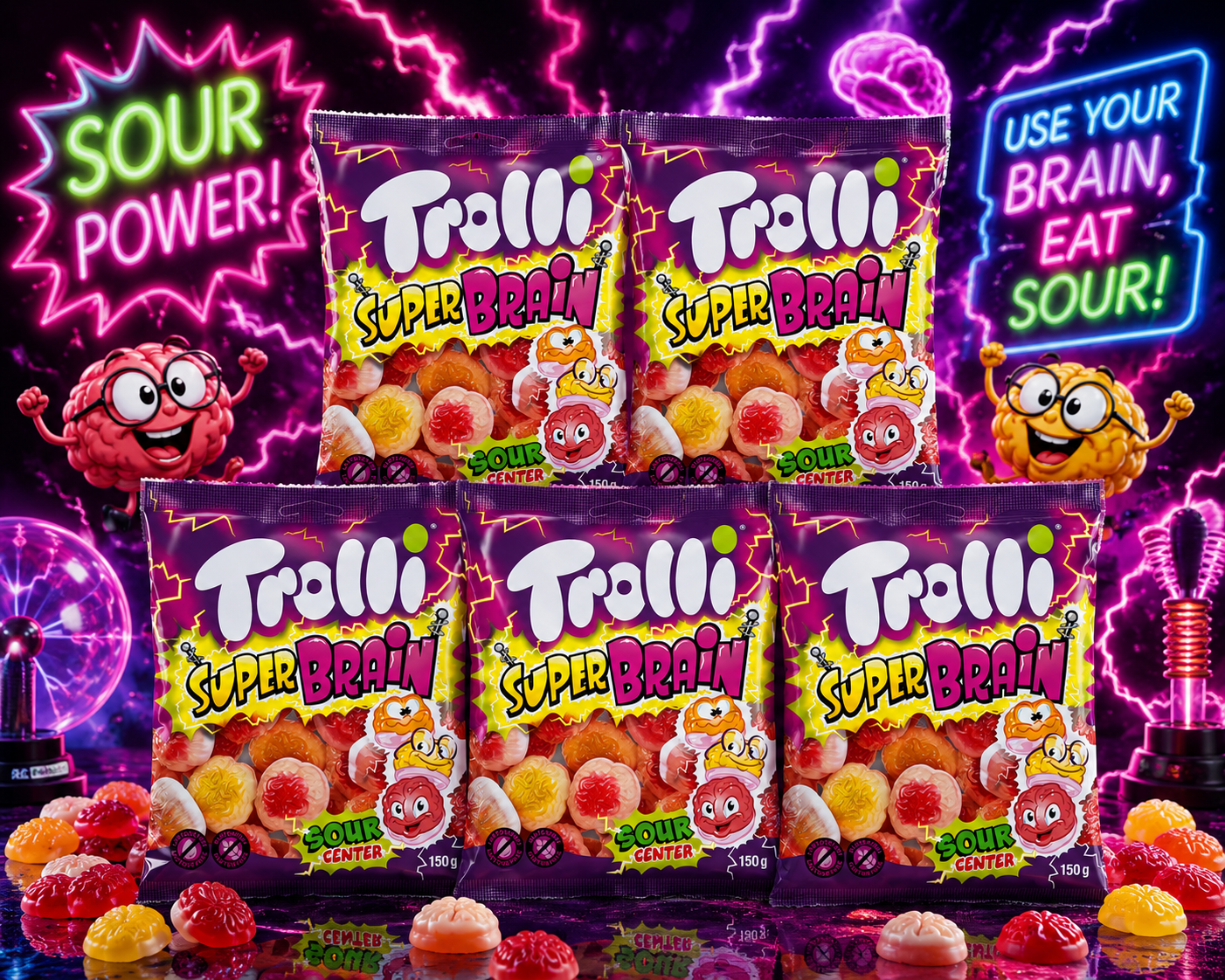 5x Trolli Super Brain