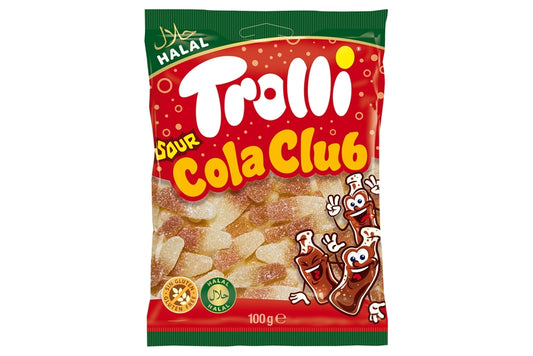 Trolli Cola Club sour Halal 100 g MHD: 10.09.2026