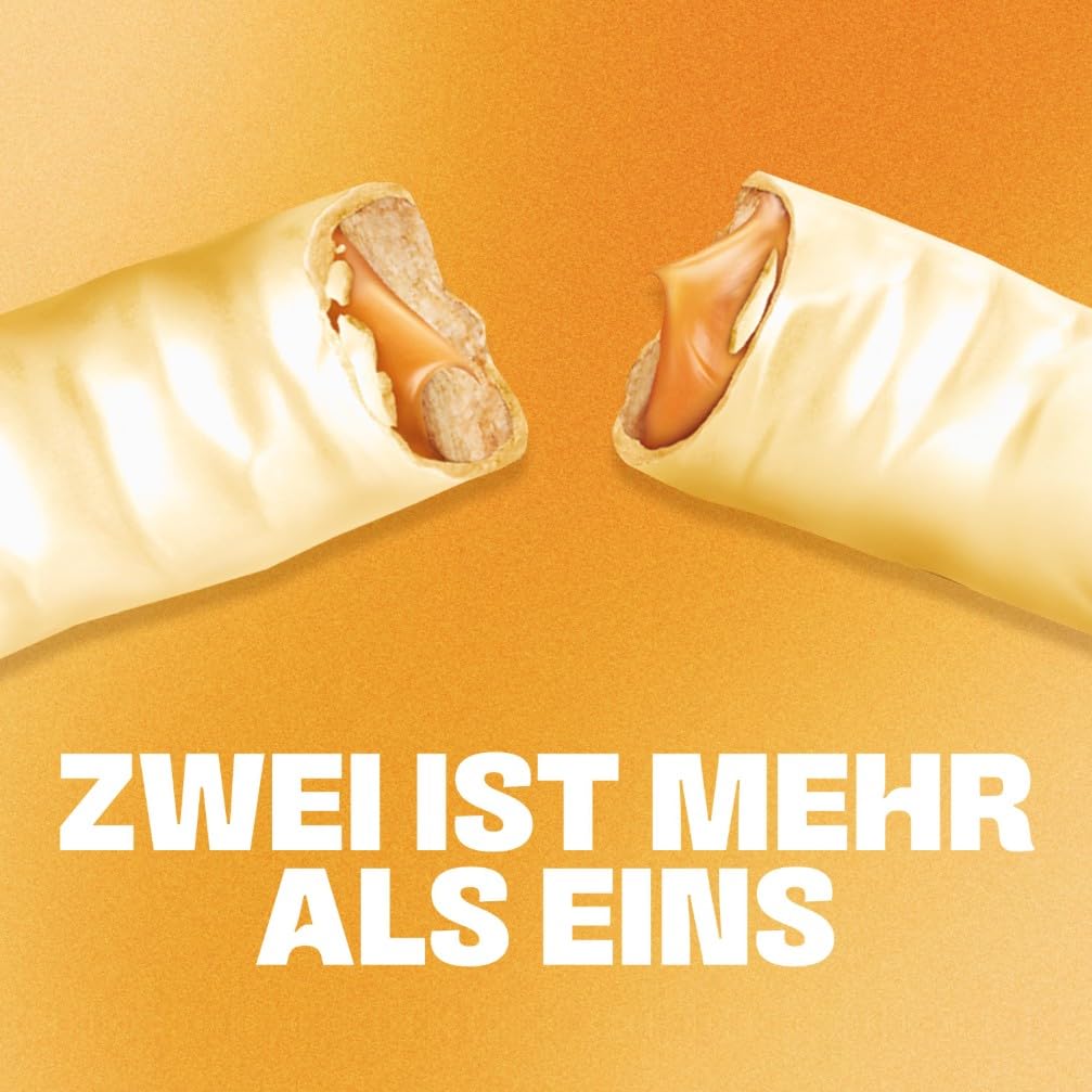 Twix White Schokoriegel; Karamell, Keks, Weiße Schokolade - ZWEI IST MEHR ALS EINS