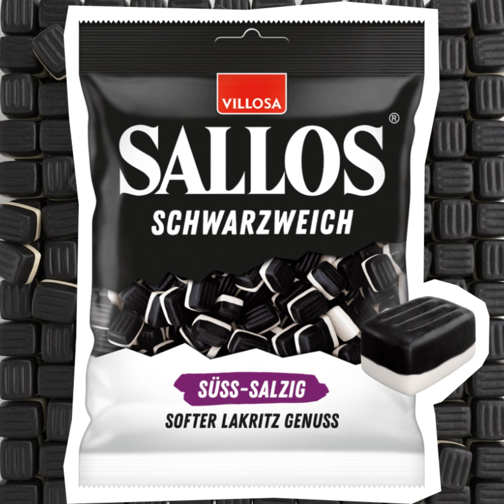 Villosa Sallos Noir Doux Sucré-Salé 200g