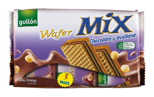 Gullon Wafer Mix Choco Avella 180g MHD:08.08.2026