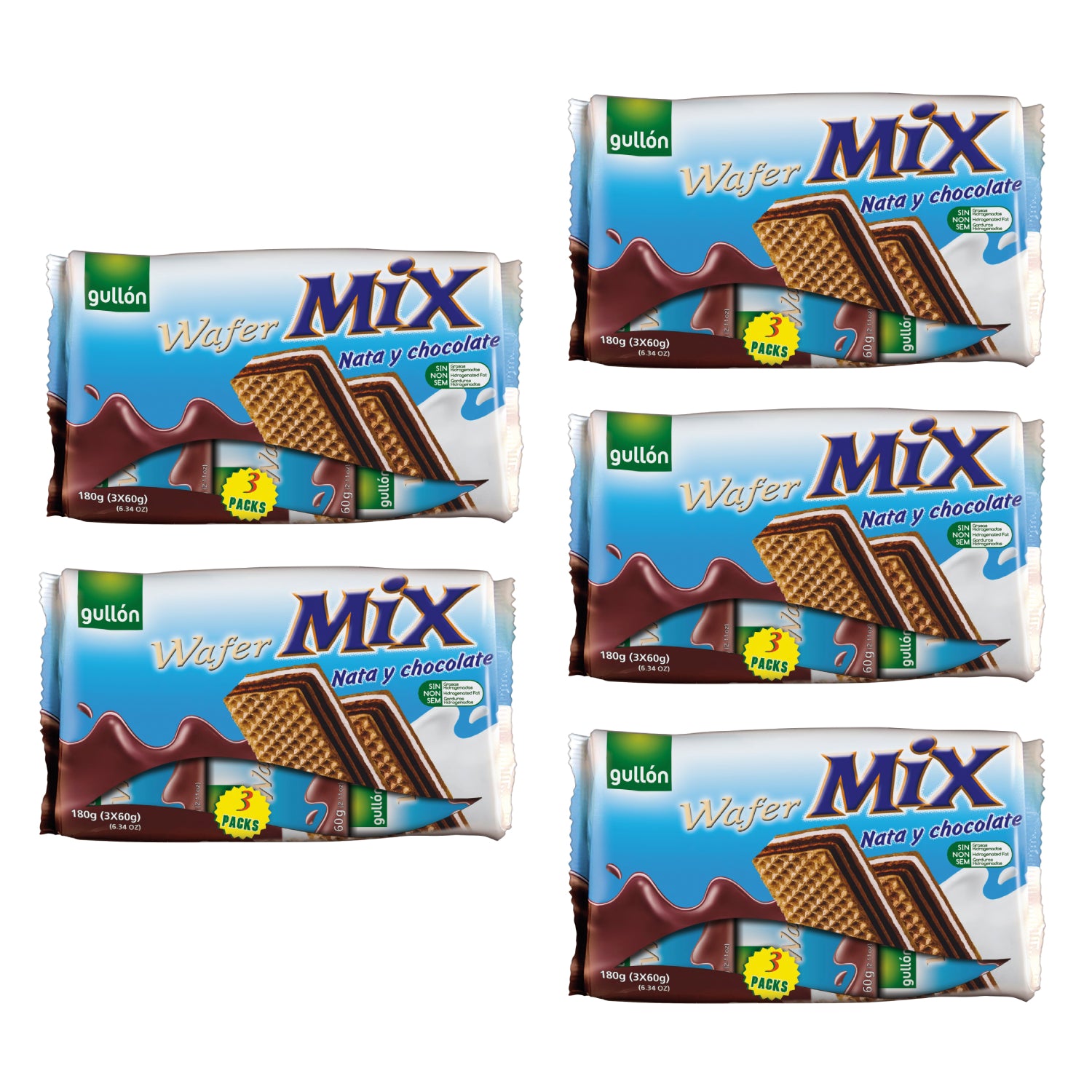 5er Bundle Wafer Mix Nata Chocolate Schnitten