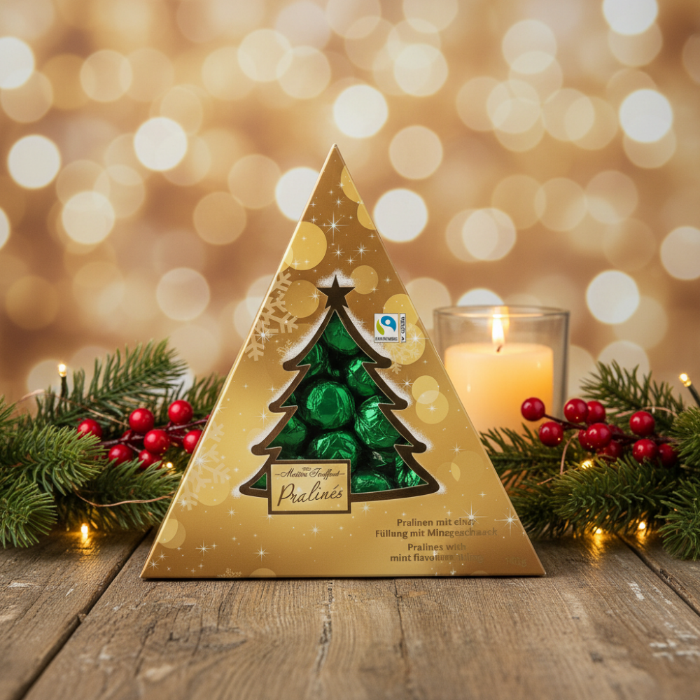 Weihnachtsbaum Pralinen Geschenkverpackung