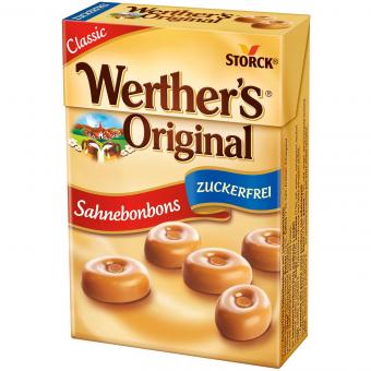 Werther's Original Sahnebonbons Minis zuckerfrei 42g MHD:01.12.2024