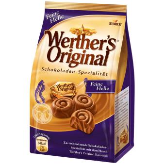Werther's Original Schokoladen-Spezialität Feine Helle 153g MHD: 01.01.2026