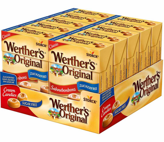 Werther's Original Sahnebonbons Minis zuckerfrei 10x42g MHD:01.10.2026