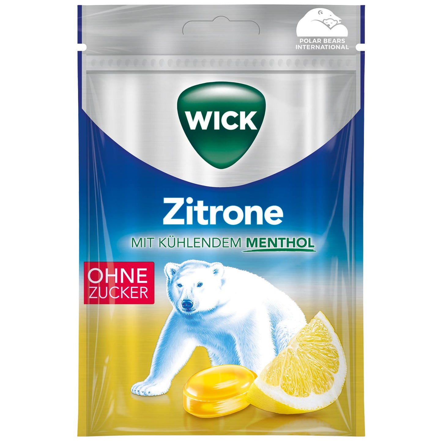 Wick Zitrone Bonbons ohne Zucker