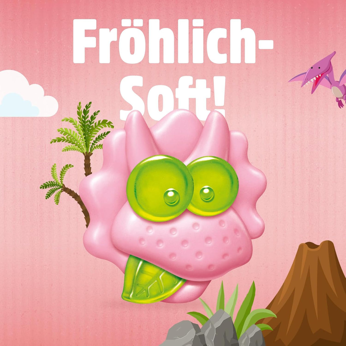nimm2 Lachgummi YoDinos, vegetarische Fruchtgummis mit Joghurt