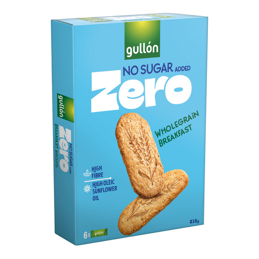 Gullón No Sugar Added Zero Wholegrain Breakfast 216g (6x)